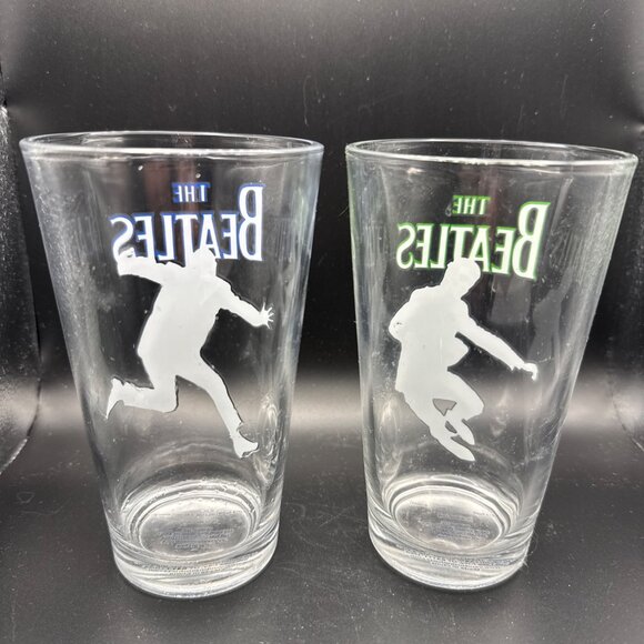 2 Apple Corps Issue 2013 The Beatles Ringo + George Twist and Shout LP glasses - Picture 2 of 6